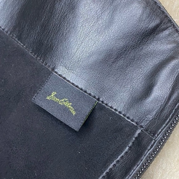 SAM Edelman Blk Leather Boots - Picture 11 of 14